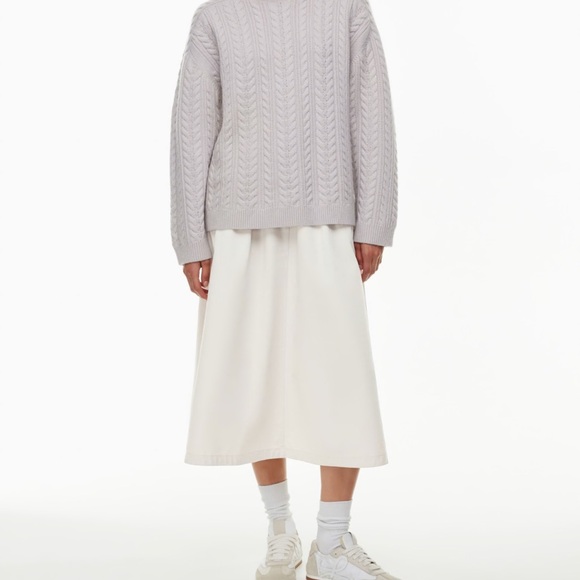 New with Tags; Lighthouse cargo skirt in Matt pearl by Babaton - Picture 1 of 11